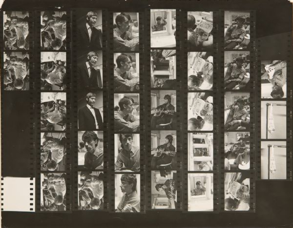 The Rolling Stones Original Photograph Contact Sheet From Ed Sullivan Show